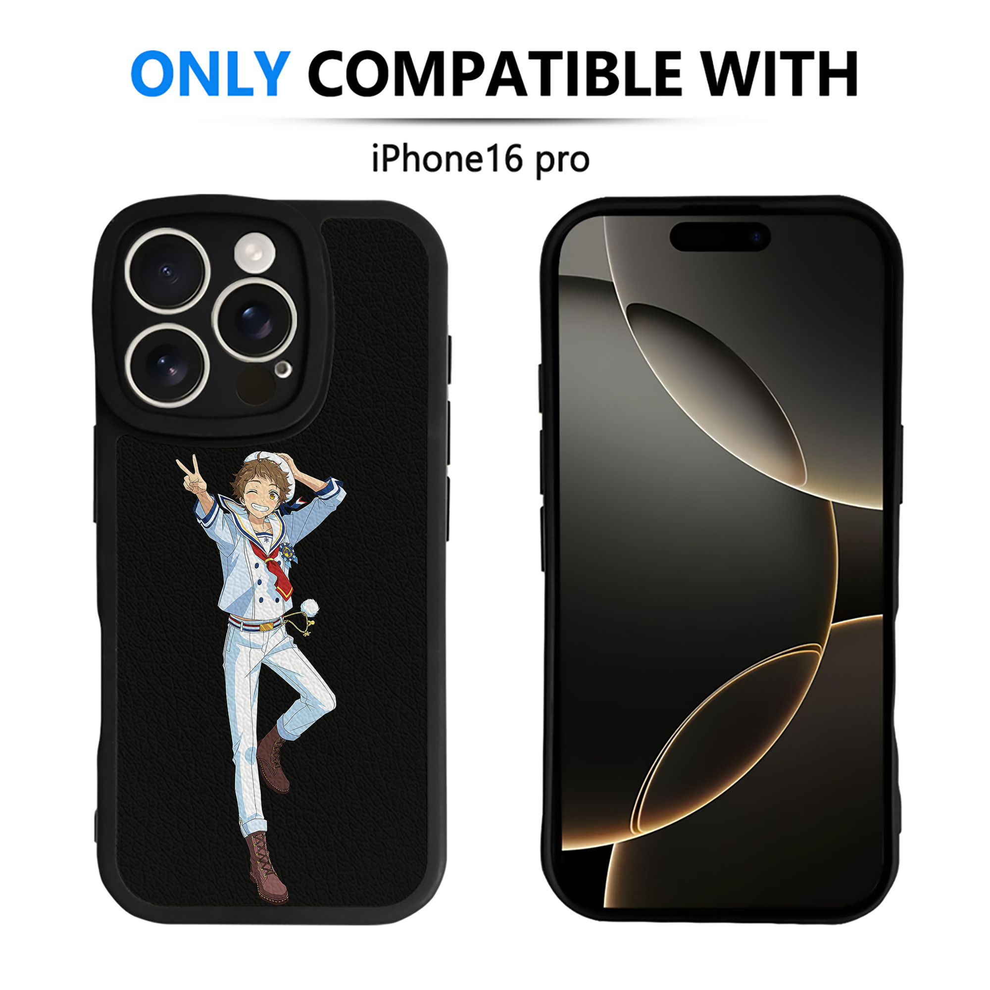 （画像用） あんさんぶるスターズ! Ensemble Stars 【iPhone 16シリーズ対応】シリコンスマホケース（レザー調） 材質：シリコン